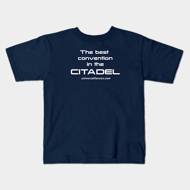 FanCon On The Citadel Kids T-Shirt by universalfancon